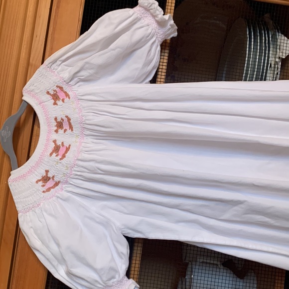 Vintage carouselware smocked Heirloom dress made in Peru size 8 - Picture 2 of 8